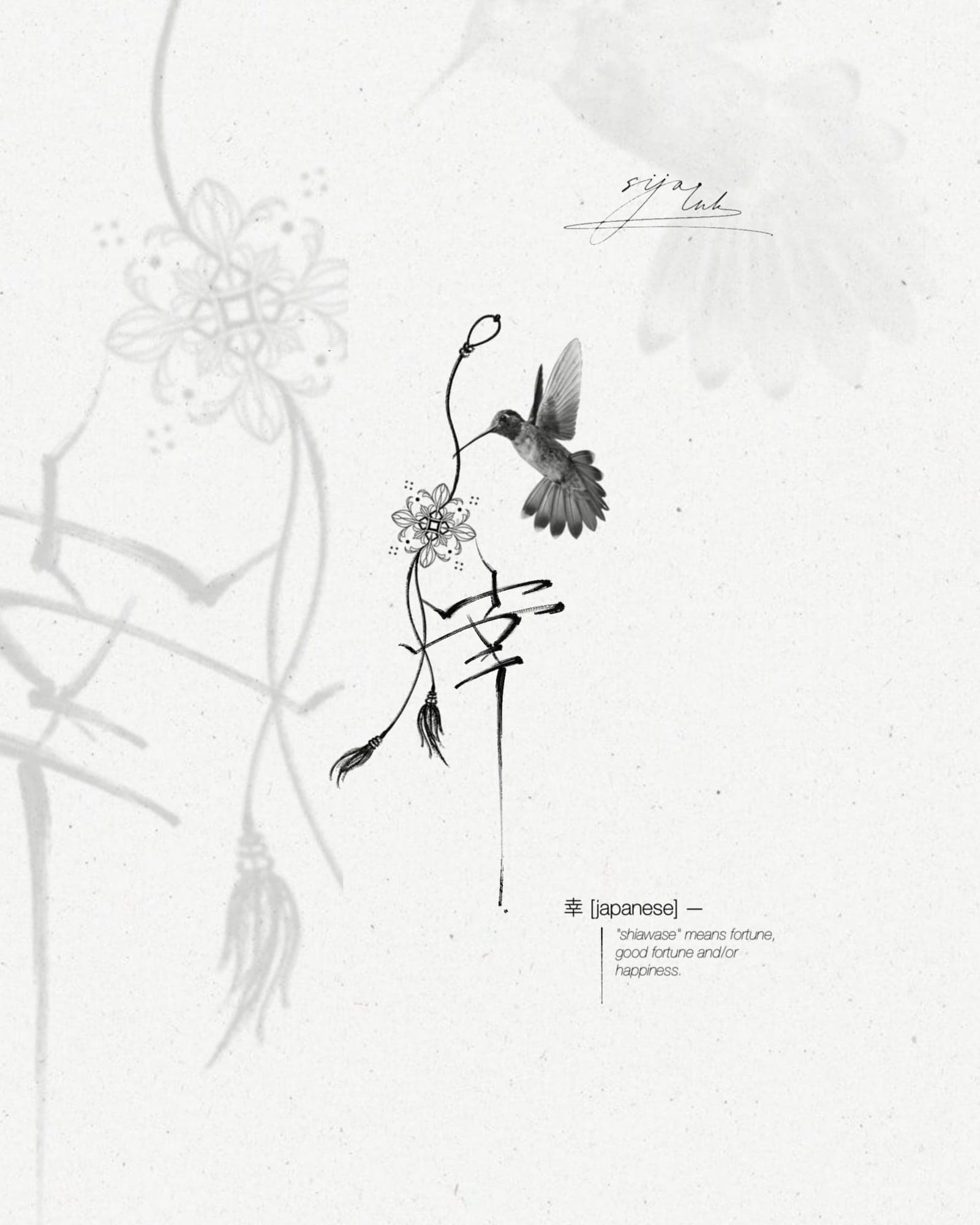Available tattoo design – Ink Floral · №09 – SIJA.INK Zürich