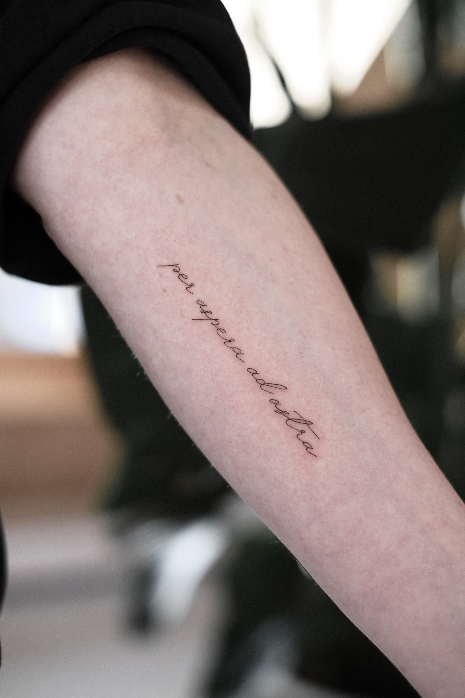 Fineline Tattoo – Per Aspera – SIJA.INK Zürich