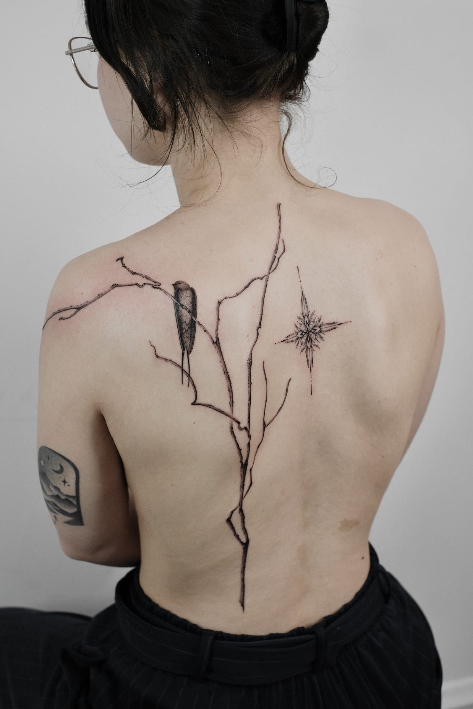 Botanisches Tattoo – Ast Ornament – SIJA.INK Zürich