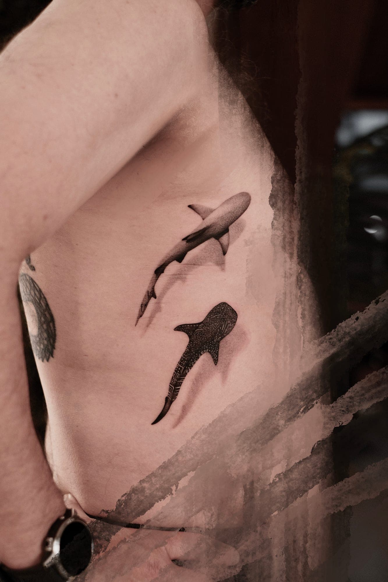 Microrealism Tattoo – Haie Rippen – SIJA.INK Zürich